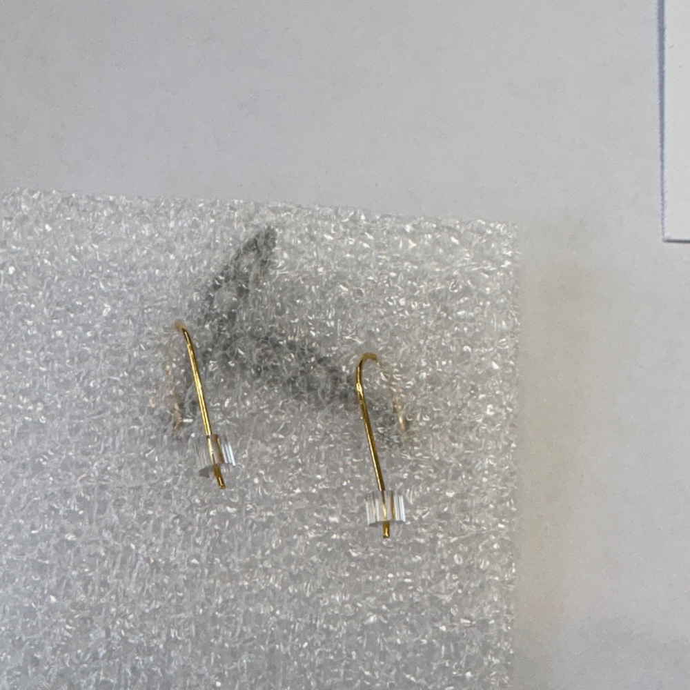 Pea Pod Bronze Earrings with Freshwater Pearls by Michael Michaud - Picture 4 of 6